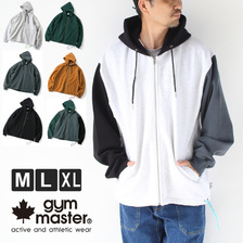 gym master 12ozヘビー裏起毛スウェットジップパーカー G233724画像