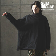 GLIMCLAP Loose neck design & super big silhouette sweatshirt 15-109-GLA-CD画像