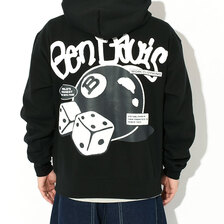 BEN DAVIS Dice & Ball Full Zip Hoodie C-23780060画像