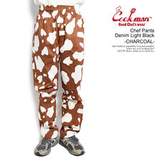 COOKMAN Chef Pants Cow -BROWN- 231-33805画像