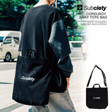 Subciety CORDUROY 2WAY TOTE BAG 106-88957画像