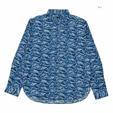 衣櫻 Lot.SA-1563 サザンクロス素材 長袖レギュラーシャツ - 荒波 - SA1563画像