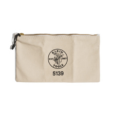 KLEIN TOOL Zipper Bag, Canvas Tool Pouch 12.5 x 7 x 4.25-Inch 5139画像