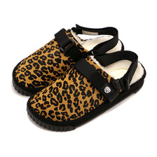 SHAKA SNUG CLOG BOA COWHAIR Leopard SK-263画像