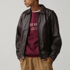 AVIREX COMFORTABLE LEATHER SWING TOP JACKET 7833250067画像