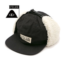 POLeR COTTON BOA FLAP CAP BLACK 233MCV0084画像
