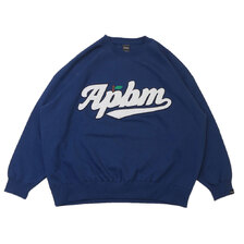 APPLEBUM APBM Big Crew Sweat BLUE画像