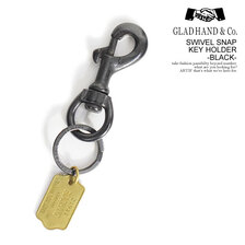 GLAD HAND SWIVEL SNAP KEY HOLDER BLACK画像