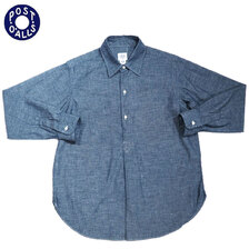 POST OVERALLS #1282L-CC POST BL2 LLC Classic Chambray indigo画像