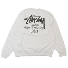 STUSSY STOCK DSM GINZA CREW ASH HEATHER画像