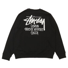 STUSSY STOCK DSM GINZA CREW BLACK画像