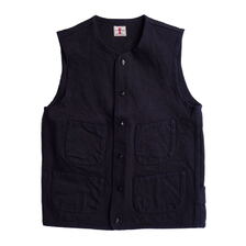 SAMURAI JEANS 17OZブラックブラックベスト SJVT23-NBK画像