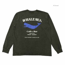 BARNS VINTAGE-LIKE L/S PRINT T-SHIRT - WHALE SEA - BR-23412画像
