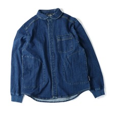 gym master 10ozストレッチデニムシャツジャケット G221718画像
