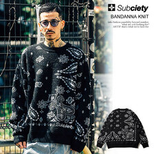 Subciety BANDANNA KNIT 106-50925画像