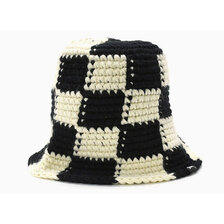 STUSSY BUCKET HAT CHECKER KNIT 1321172画像