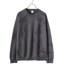 GOLD LOOPWHEEL SWEAT CREW NECK SHIRT UNEVEN DYED 23B-GL69227画像