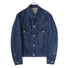 Scye Selvedge Denim Used Wash Trucker Jacket-2 5723-63550画像