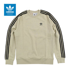 adidas 3 Stripes Crew Sweat Originals BEIGE IM4509画像