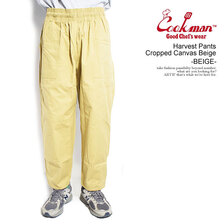 COOKMAN Harvest Pants Cropped Canvas Beige -BEIGE- 231-33865画像