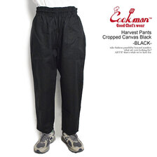 COOKMAN Harvest Pants Cropped Canvas Black -BLACK- 231-33866画像