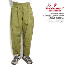 COOKMAN Harvest Pants Cropped Canvas Olive -OLIVE GREEN- 231-33867画像