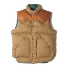 Lot 2199 ROCKY MOUNTAIN &times; WAREHOUSE CHAMBRAY DOWN VEST, DOBBY TWILL DOWN VEST画像