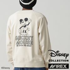 AVIREX × Disney CREW NECK SWEAT MICKEY 7833232016画像