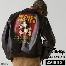 AVIREX &times; Disney A-2 FLIGHT JACKET MICKEY 7833250092画像
