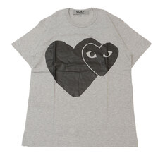 PLAY COMME des GARCONS MENS HEART ON HEART TEE画像