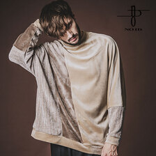 NO ID. エコファー切替ドルマンスリーブモックネックPO 853006-599T画像