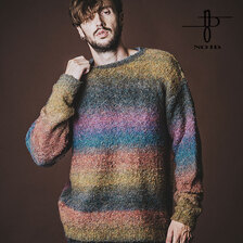 NO ID. グラデーションカラーニットC/N-PO 853010-596K画像