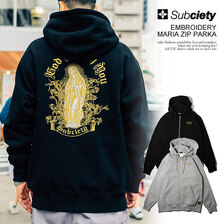 Subciety EMBROIDERY MARIA ZIP PARKA 106-31933画像