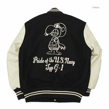 Whitesville BUZZ RICKSON'S &times; PEANUTS 30oz. WOOL MELTON AWARD JACKET&times; Buzz Rickson's WV15444画像