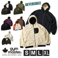gym master リバーシブルタスロン&times;ボアフードジャケット G218703画像