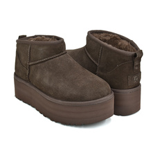 UGG CLASSIC ULTRA MINI PLATFORM BURNT CEDAR 1135092-BCDR画像