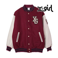 X-girl COLLEGE LOGO STADIUM JUMPER 105234021010画像