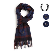FRED PERRY LAMBSWOOL TARTAN SCARF C6141画像