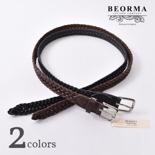 BEORMA LEATHER COMPANY 25mm INTERLINKED PLAITED BELT P0011画像