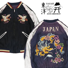 TAILOR TOYO Early 1950s Style Acetate Souvenir Jacket "EAGLE" &times; "DRAGON" (AGING MODEL) TT15393-119画像