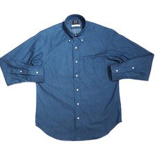 IKE BEHAR #MG2100 TRADITIONAL FIT L/S Light Denim SHIRTS light denim画像