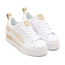 PUMA MAYZE WEDGE LUXURY WNS PUMA WHITEGR 393090-01画像