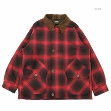 SUGAR CANE OMBRE PLAID HEAVY FLANNEL HUNTING JACKET SC15447画像