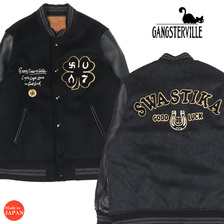 GANGSTERVILLE SWASTIKA - STADIUM JACKET GSV-23-AW-02画像