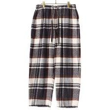 GOLD COTTON NEL CHECK EASY PANTS 23B-GL42404画像