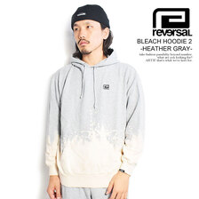 reversal BLEACH HOODIE 2 -HEATHER GRAY- RV23AW206G画像