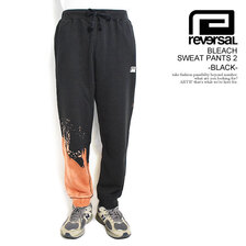 reversal BLEACH SWEAT PANTS 2 -BLACK- RV23AW407B画像