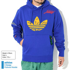 adidas C Badge Pullover Hoodie Originals TEAM ROYAL BLUE IL2355画像