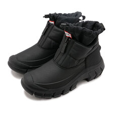 HUNTER INTREPID ANKLE ZIP SNOW BOOT BLACK WFS5000WWU-BLK画像