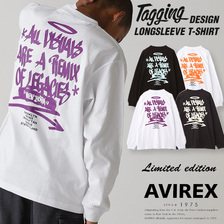AVIREX TAGGING DESIGN LONGSLEEVE T-SHIRT 7833230077画像
